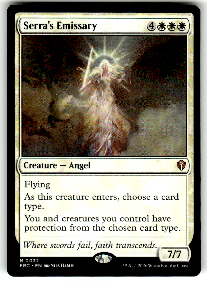Serra's Emissary Commander: Reality Fracture 32 M Magic: The Gathering Near Mint