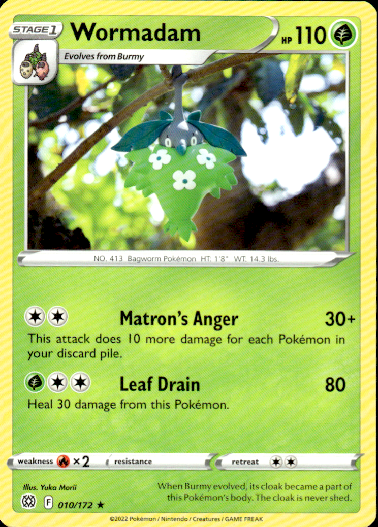 Wormadam (10) Brilliant Stars 010/172 Rare Pokémon — English Near Mint