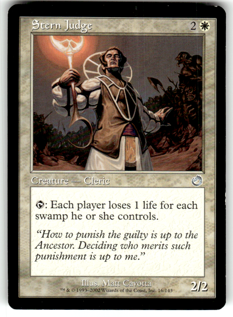 Stern Judge Torment 16 U Magic: The Gathering Lightly Played