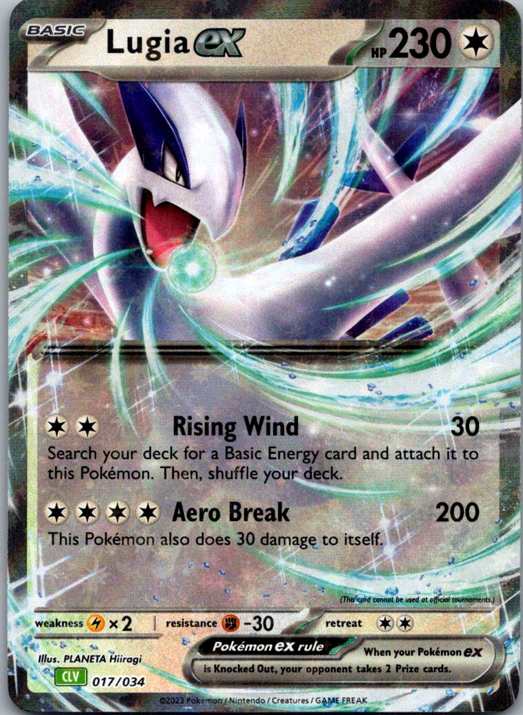 Lugia ex 017/034 Holo Classic Collection Trading Card Game Classic Pokemon NM