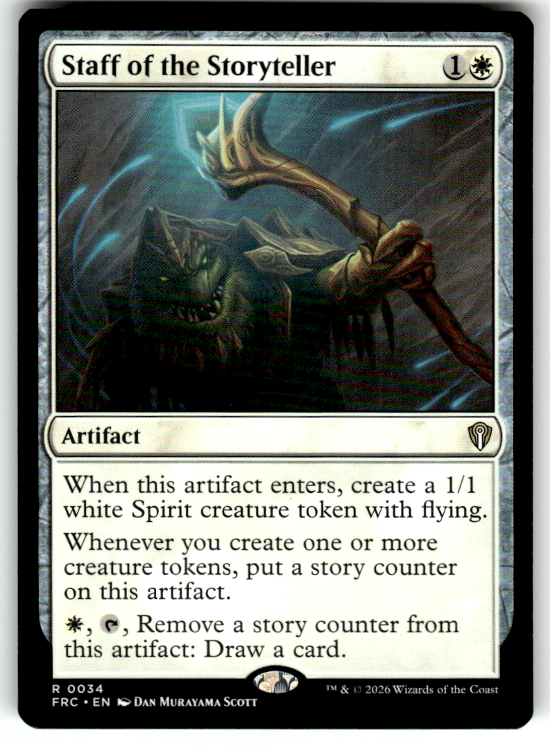 Staff of the Storyteller Commander: Reality Fracture 34 R Magic: The Gathering