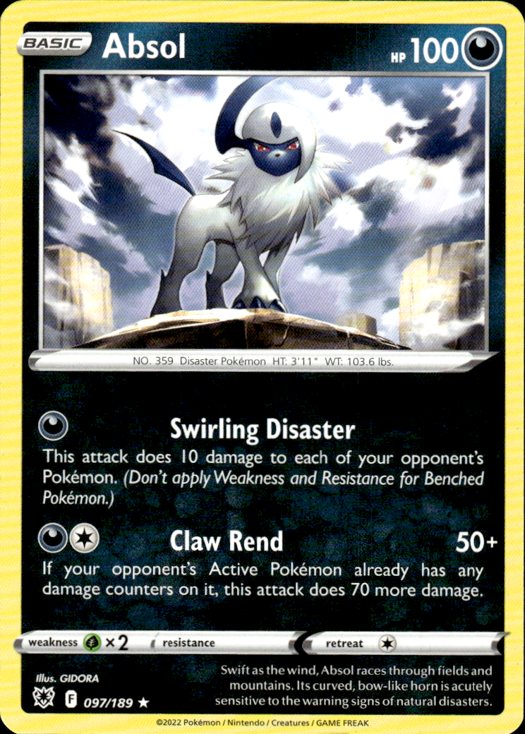Absol Deck Exclusives 097/189 Rare Pokémon — English Near Mint