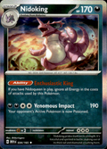 Nidoking Scarlet & Violet 151 034/165 Rare Holo Pokémon — English Near Mint