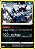Hisuian Samurott Astral Radiance 100/189 Holo Rare Reverse Holo Near Mint