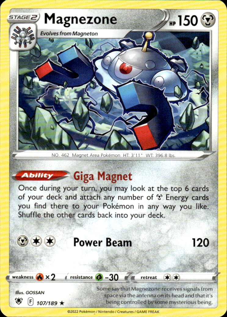 Magnezone Astral Radiance 107/189 Holo Rare Holo Pokémon — English Near Mint