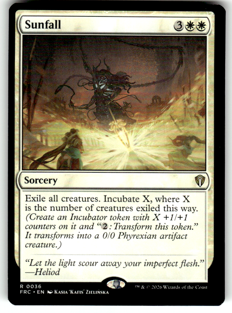 Sunfall Commander: Reality Fracture 36 R Magic: The Gathering Near Mint