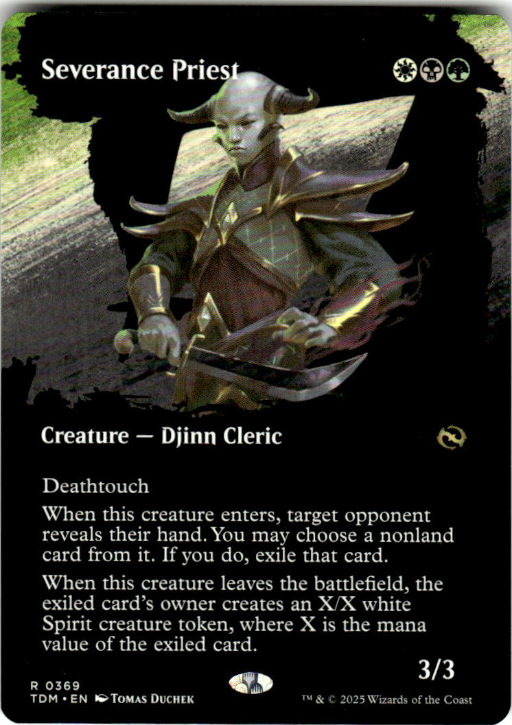 Severance Priest (Borderless) Tarkir: Dragonstorm 369 R Magic: The Gathering