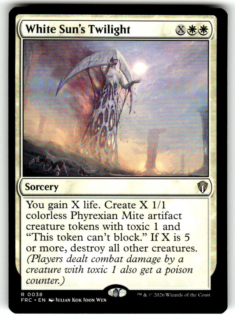 White Sun's Twilight Commander: Reality Fracture 38 R Magic: The Gathering