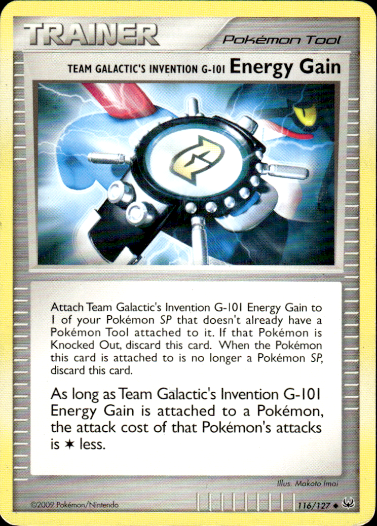 Team Galactic's Invention G-101 Energy Gain Platinum 116/127 Uncommon