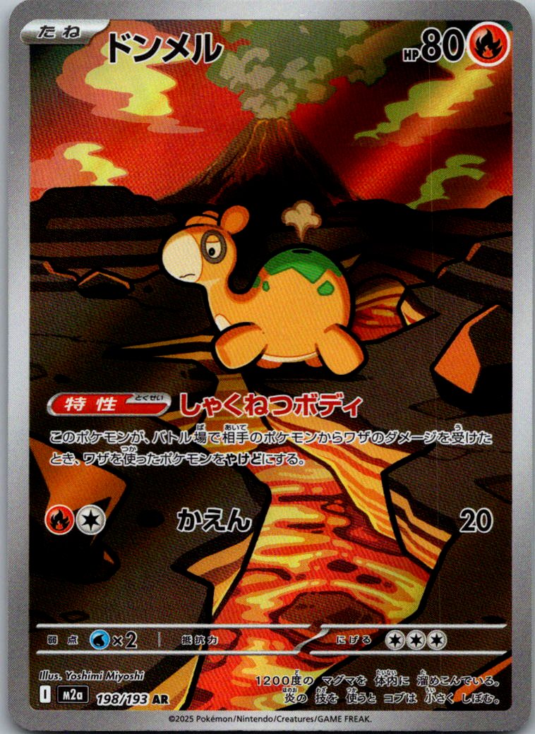 Numel 198/193 holo Art Rare MEGA Dream ex Pokemon Japanese Near Mint