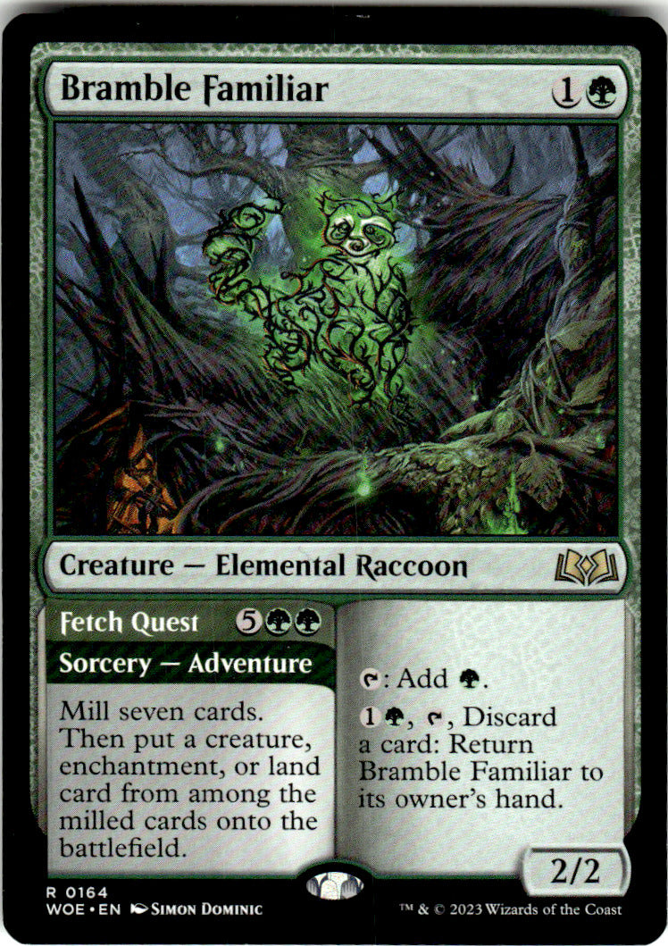 Bramble Familiar Wilds of Eldraine 164 R Magic: The Gathering Near Mint