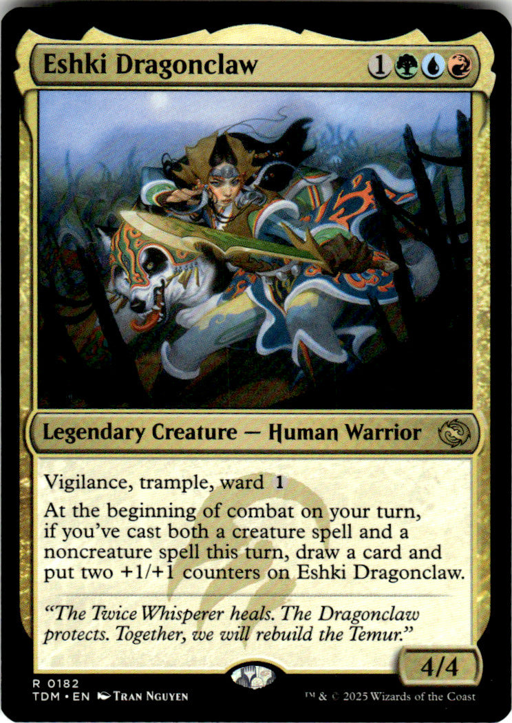 Eshki Dragonclaw Tarkir: Dragonstorm 182 R Magic: The Gathering Near Mint