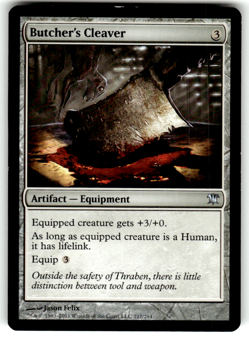 Butcher's Cleaver Innistrad 217 U Magic: The Gathering Near Mint