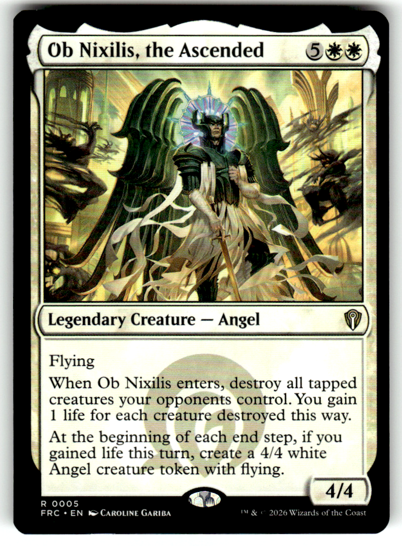 Ob Nixilis, the Ascended Commander: Reality Fracture 5 R Magic: The Gathering