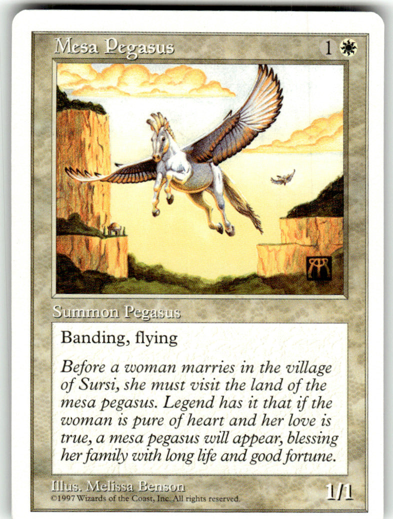 Mesa Pegasus Fifth Edition C Magic: The Gathering Lightly Played