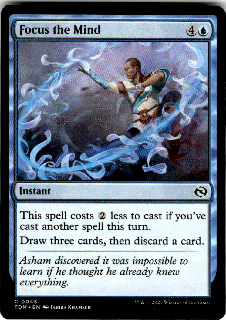 Focus the Mind Tarkir: Dragonstorm 45 C Magic: The Gathering Near Mint