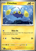 Chinchou Paldean Fates 020/091 Common Pokémon — English Near Mint