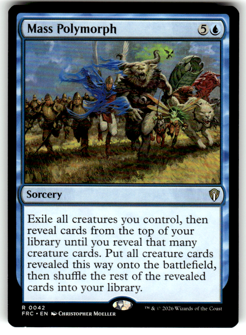 Mass Polymorph Commander: Reality Fracture 42 R Magic: The Gathering Near Mint