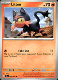 Litten Temporal Forces 032/162 Common Pokémon — English Near Mint