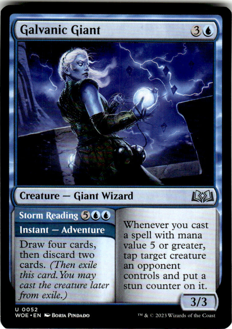 Galvanic Giant Wilds of Eldraine 52 U Magic: The Gathering Near Mint