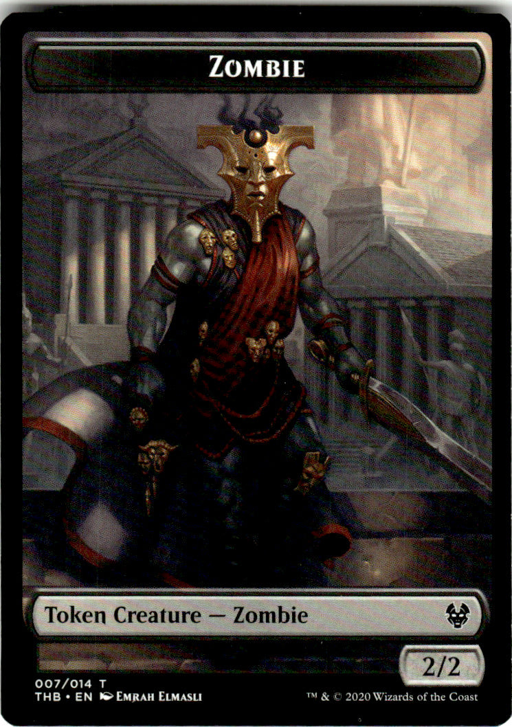 Zombie Token Theros Beyond Death 7 T Magic: The Gathering Near Mint