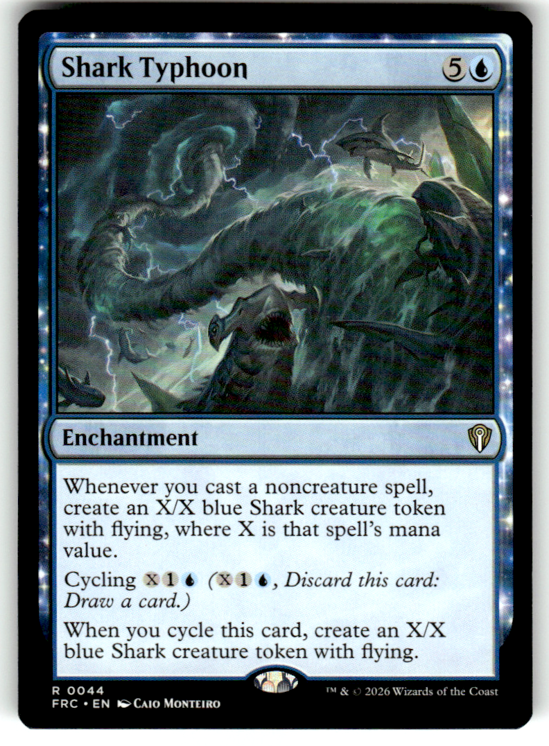 Shark Typhoon Commander: Reality Fracture 44 R Magic: The Gathering Near Mint