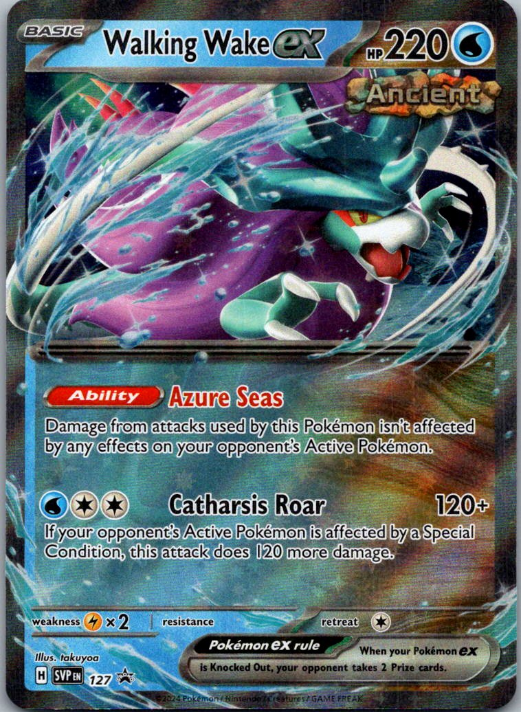 Walking Wake ex 127 Holo Promo Scarlet & Violet Promo Pokemon Near Mint