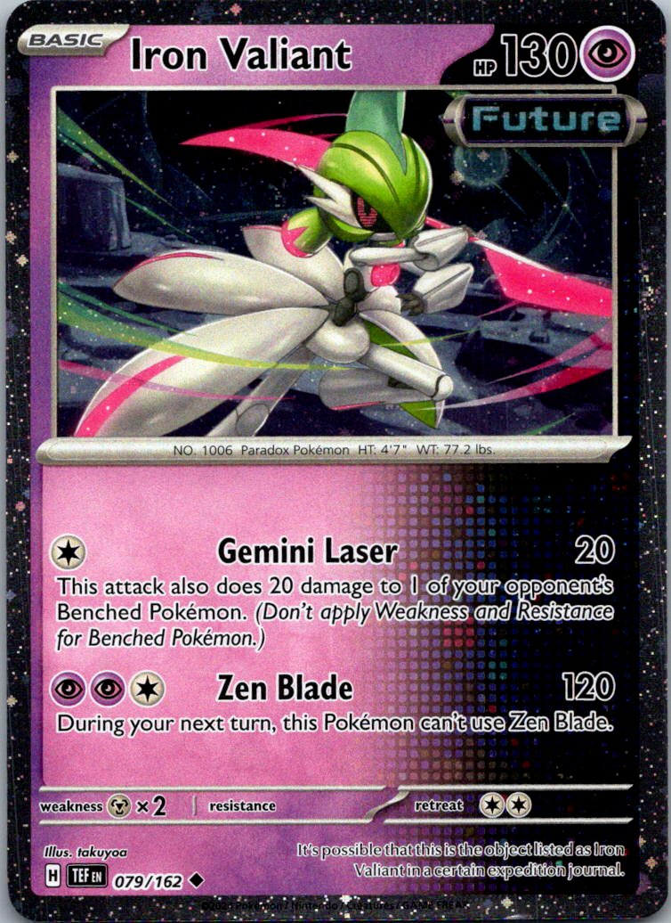 Iron Valiant 079/162 Holo Uncommon Miscellaneous Cards & Products Pokemon NM