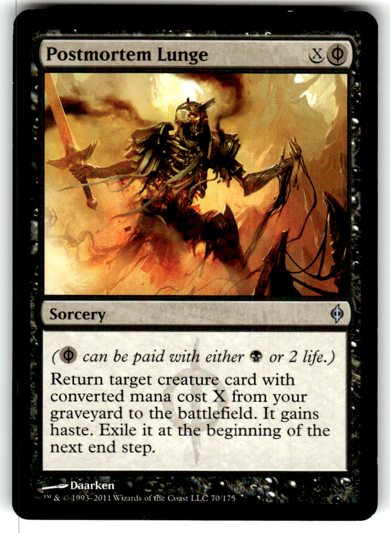 Postmortem Lunge New Phyrexia 70 U Magic: The Gathering Lightly Played