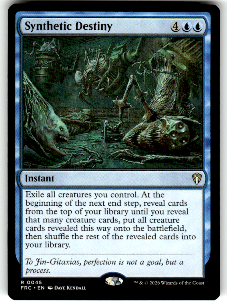 Synthetic Destiny Commander: Reality Fracture 45 R Magic: The Gathering