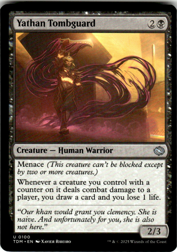 Yathan Tombguard Tarkir: Dragonstorm 100 U Magic: The Gathering Near Mint