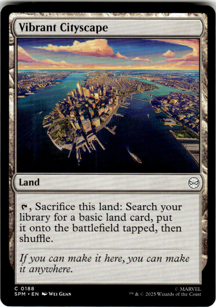 Vibrant Cityscape Marvel's Spider-Man 188 C Magic: The Gathering Near Mint