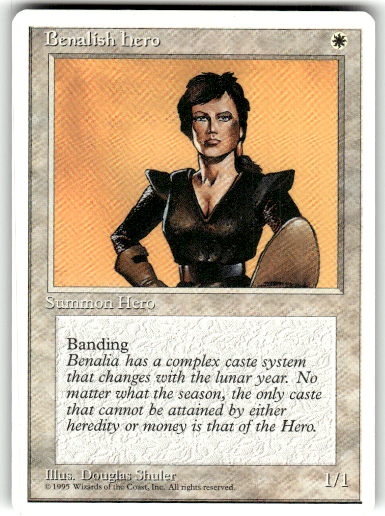 Benalish Hero Fourth Edition C Magic: The Gathering Lightly Played