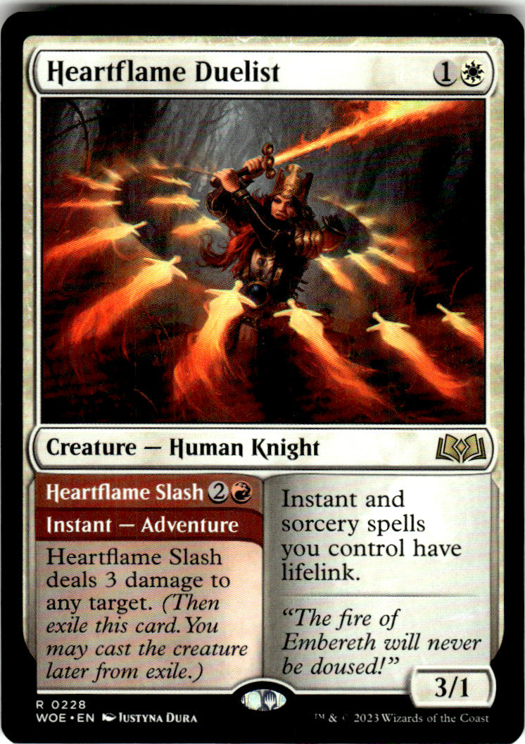 Heartflame Duelist Wilds of Eldraine 228 R Magic: The Gathering Near Mint