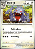 Exploud Paradox Rift 150/182 Uncommon Pokémon — English Near Mint