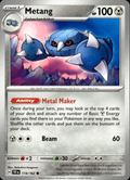 Metang Temporal Forces 114/162 Common Pokémon — English Near Mint
