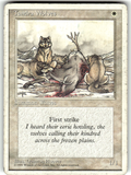 Tundra Wolves Fourth Edition C Magic: The Gathering Moderately Played