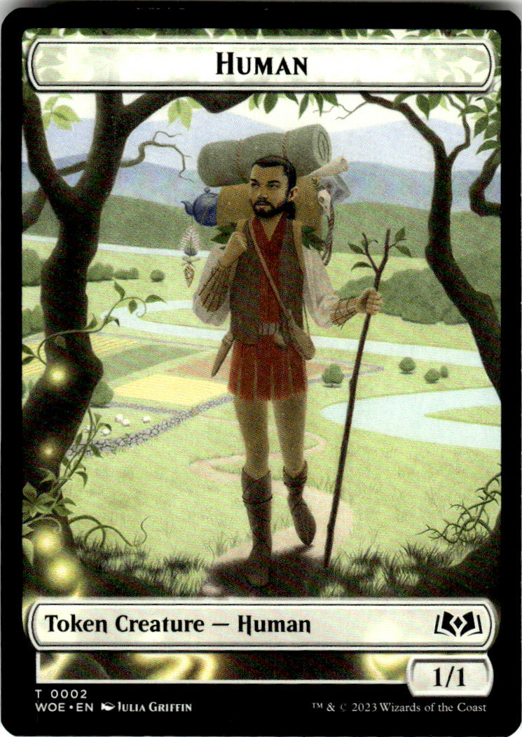 Human Token Wilds of Eldraine 2 T Magic: The Gathering Near Mint