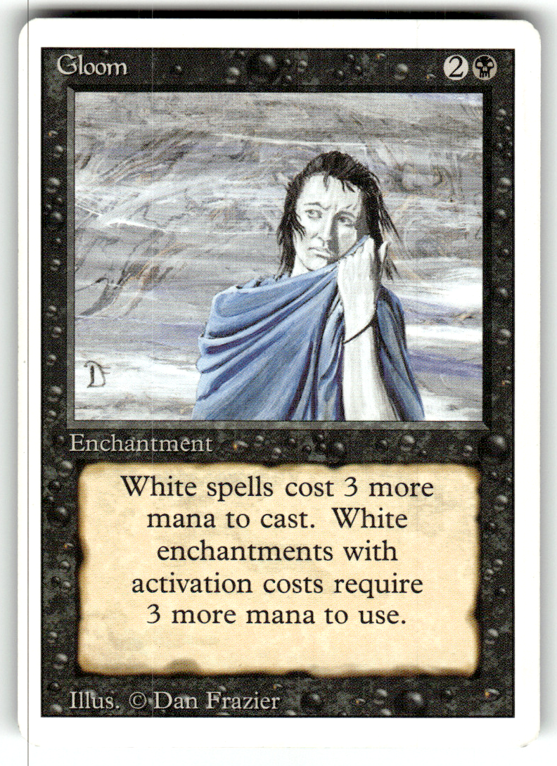 Gloom Revised Edition U Magic: The Gathering Lightly Played