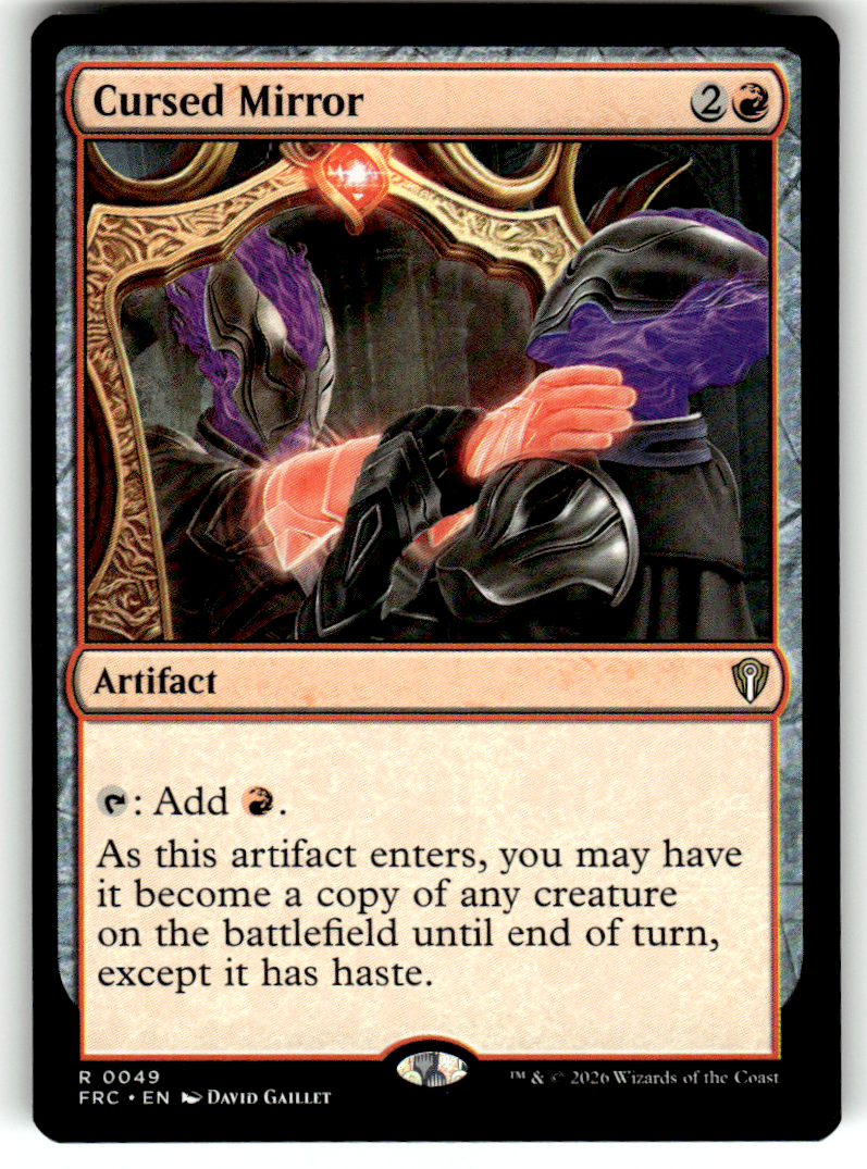 Cursed Mirror Commander: Reality Fracture 49 R Magic: The Gathering Near Mint
