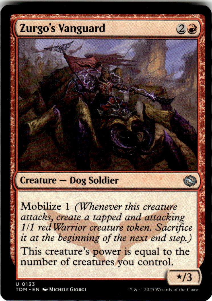 Zurgo's Vanguard Tarkir: Dragonstorm 133 U Magic: The Gathering Near Mint