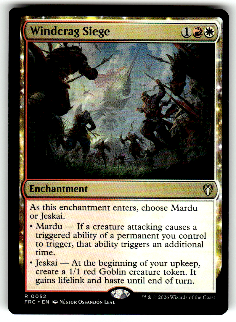 Windcrag Siege Commander: Reality Fracture 52 R Magic: The Gathering Near Mint