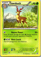Sawsbuck 14/114 Rare Black & White Pokemon Heavily Played