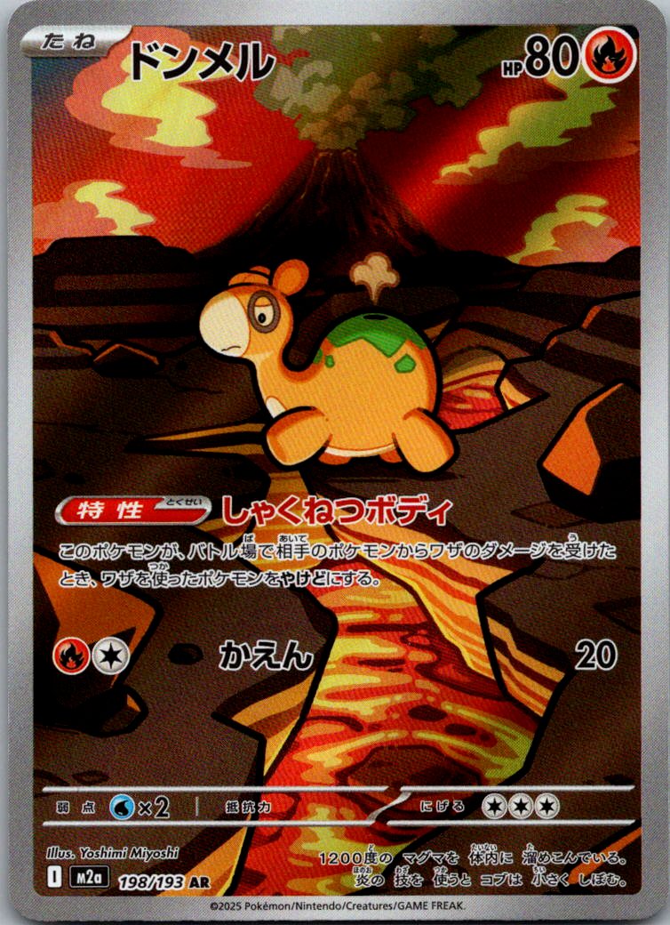 Numel 198/193 holo Art Rare MEGA Dream ex Pokemon Japanese Near Mint