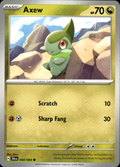 Axew Shrouded Fable 044/064 Common Pokémon — English Near Mint