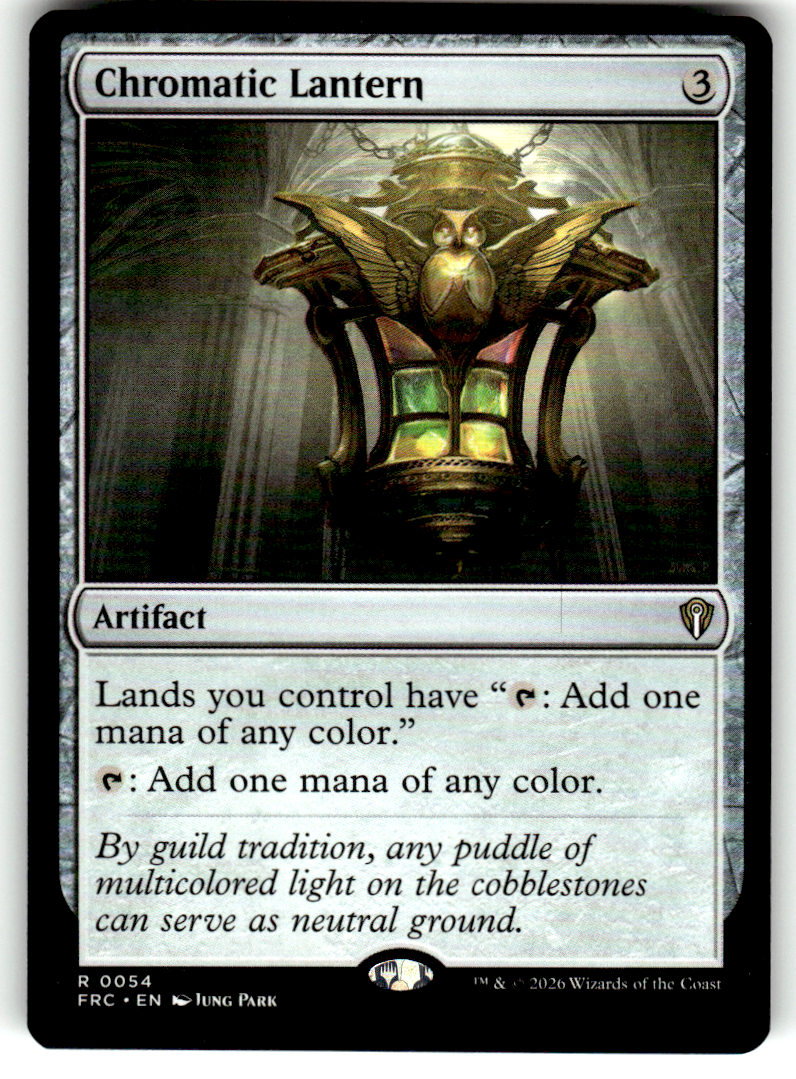 Chromatic Lantern Commander: Reality Fracture 54 R Magic: The Gathering