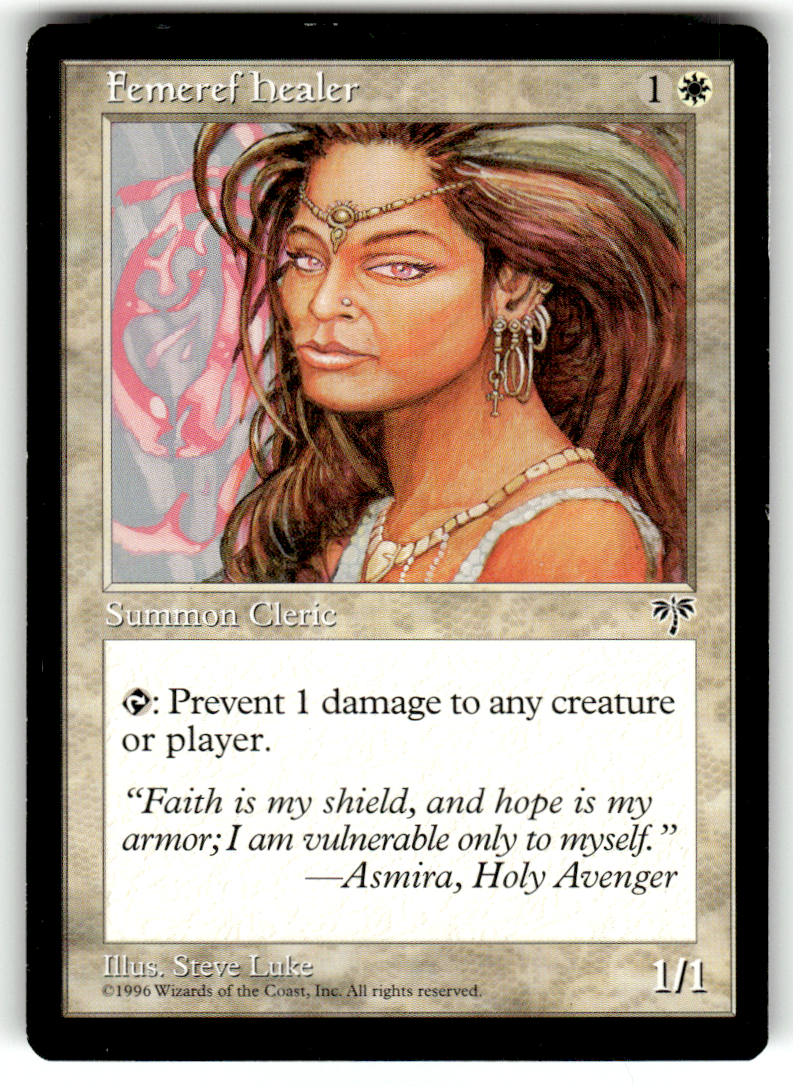Femeref Healer Mirage C Magic: The Gathering Lightly Played