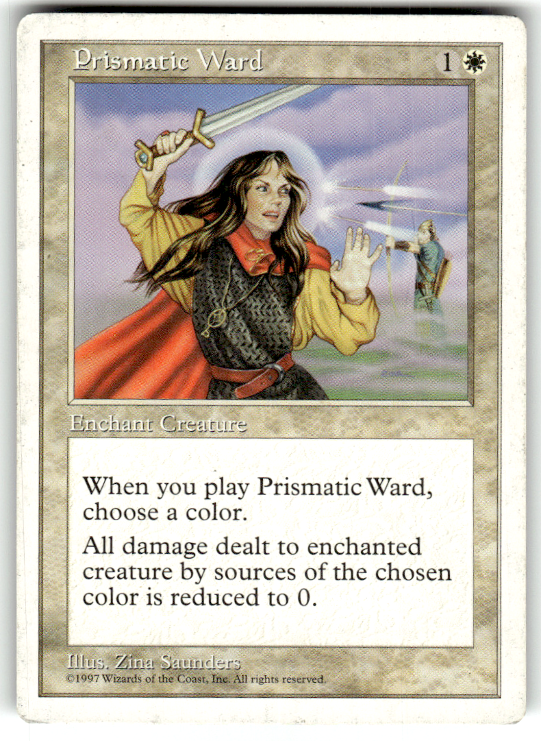 Prismatic Ward Fifth Edition C Magic: The Gathering Lightly Played