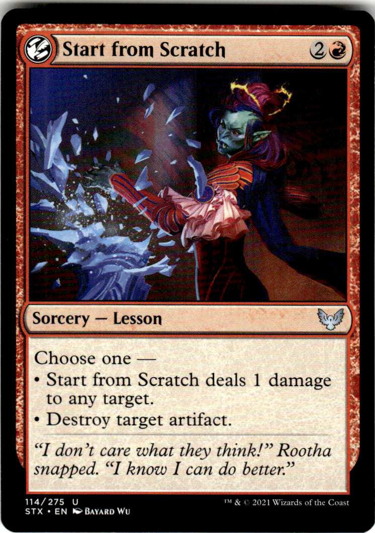 Start from Scratch Strixhaven: School of Mages 114 U Magic: The Gathering