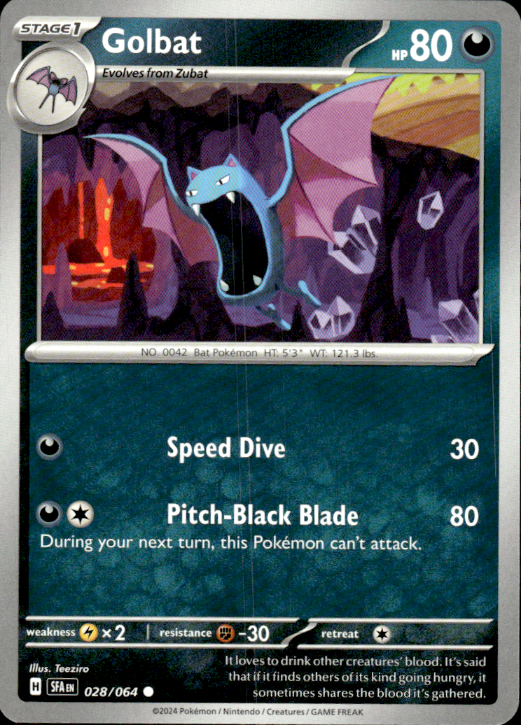 Golbat Shrouded Fable 028/064 Common Pokémon — English Near Mint